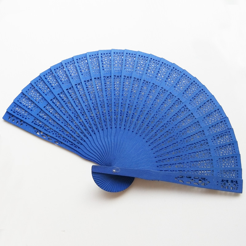 Kolor Sandalwood Folding Fan Party Fan Favorised Fan Fan Fan Wood Fan Dostosowane logo