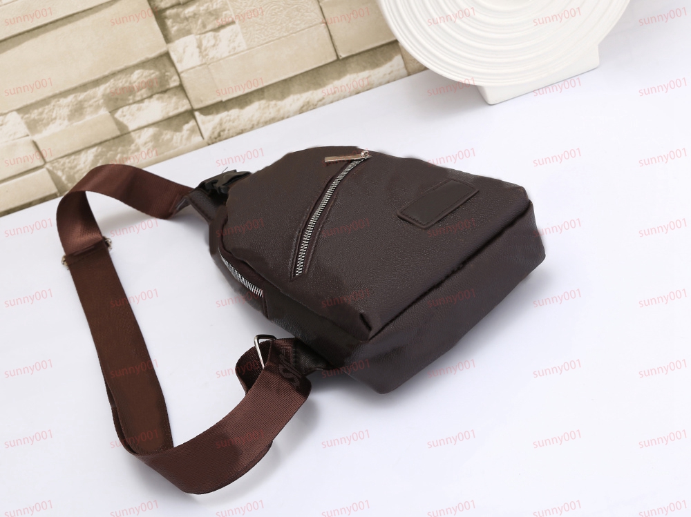 Sling Bag Męskie Cross Body Casual Sportowe torby projektant pakietów klatki piersiowej luksusowa moda torebka drukowana siatka wzór dwóch marek talia torba