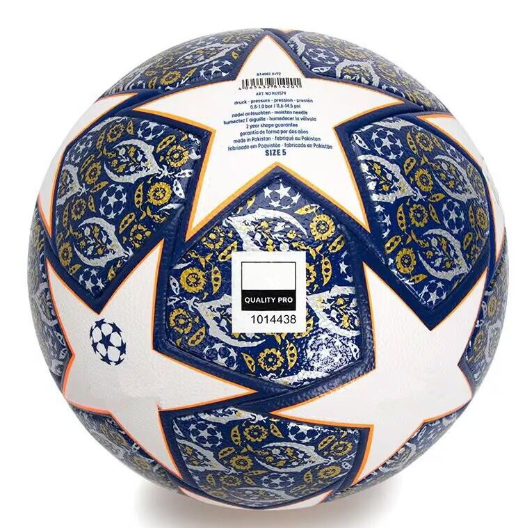 Nieuwe 22 23 24 Europees kampioen voetbal maat 5 2022 2023 2024 Final Kiev PU ballen korrels antislip football262c