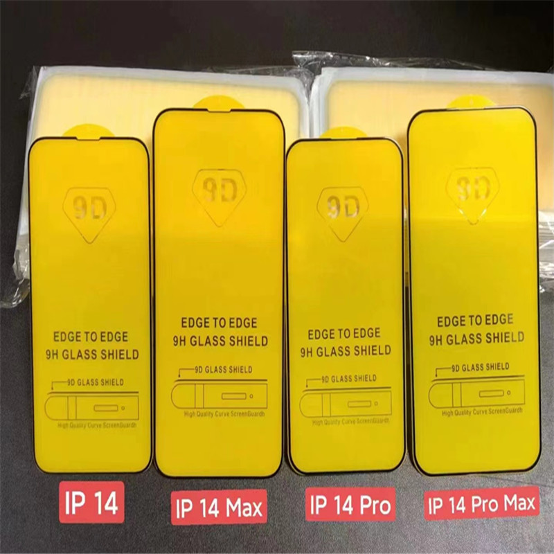 Dla iPhone 14 Screen Protector Film 9D Temperowane szkło dla iPhone'a 13 12 Pro Max XR z pakietem detalicznym Izeso