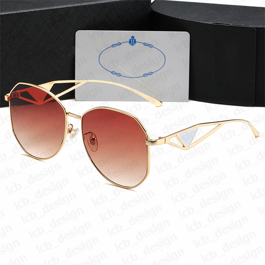 Designer Sunglass Fashion Sunglasses Classic Brand Triangular Women Men Sun glass Goggle Adumbral 6 Color Option Eyeglasses Beach Outdoor