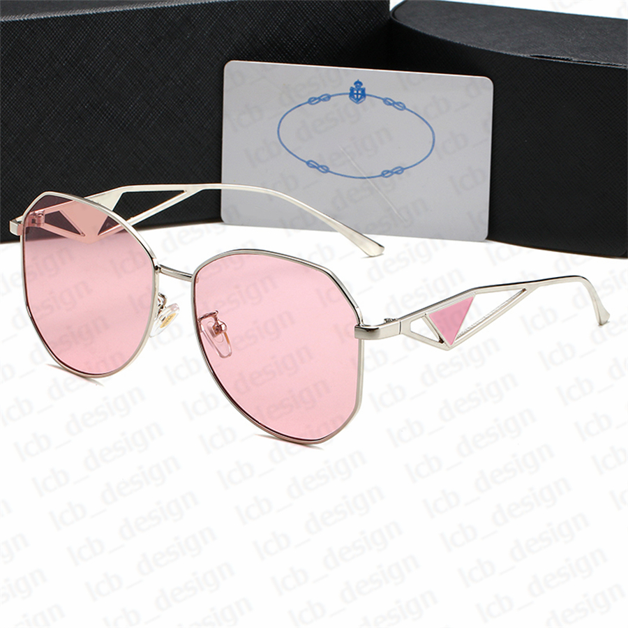 Designer Sunglass Fashion Sunglasses Classic Brand Triangular Women Men Sun glass Goggle Adumbral 6 Color Option Eyeglasses Beach Outdoor