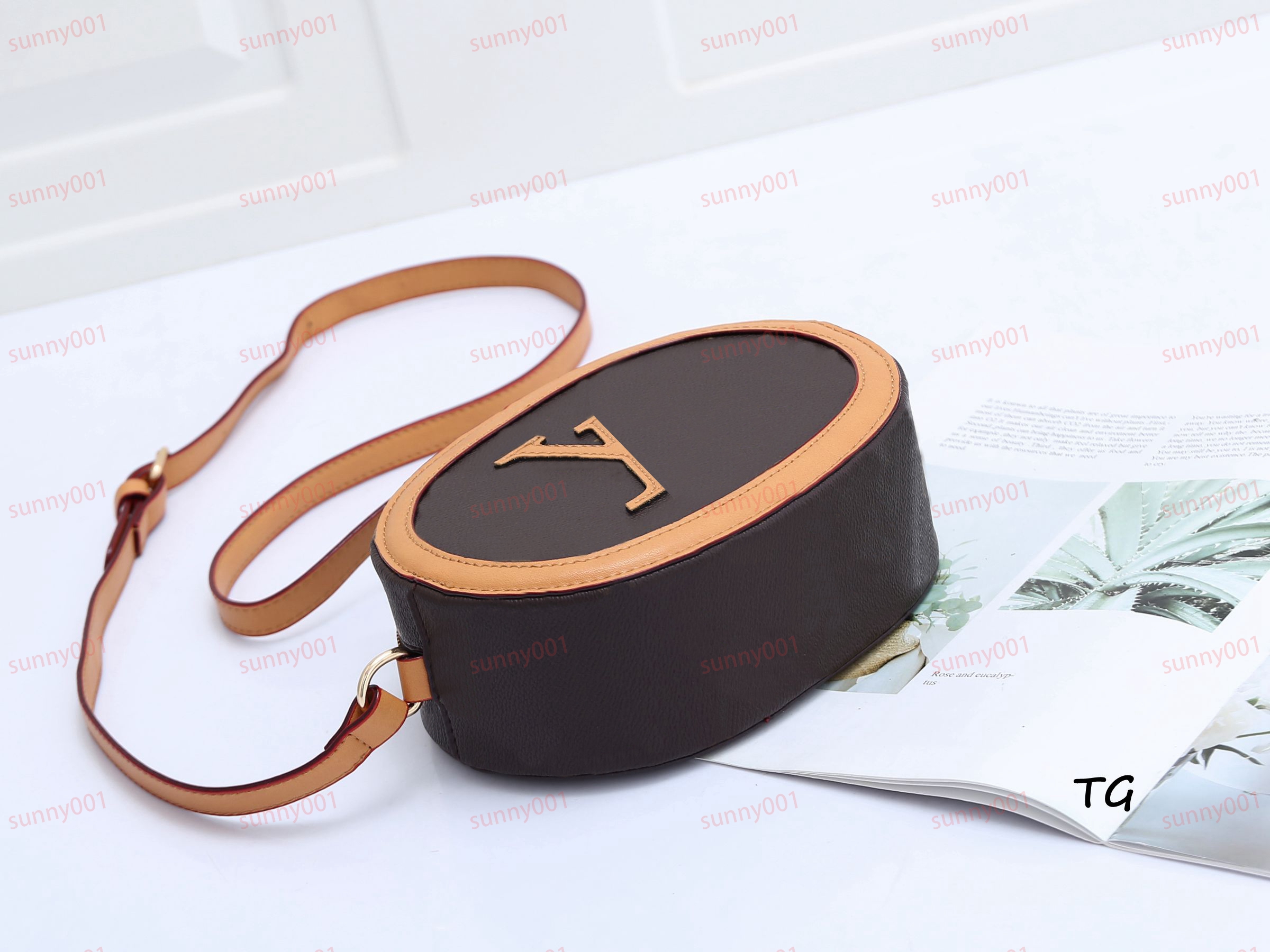 Drukowane luksusowe wszechstronne torebki na jedno ramion Nowe retro owalne torby z wysokiej jakości i minimalistyczną klasyczną torbą crossbody