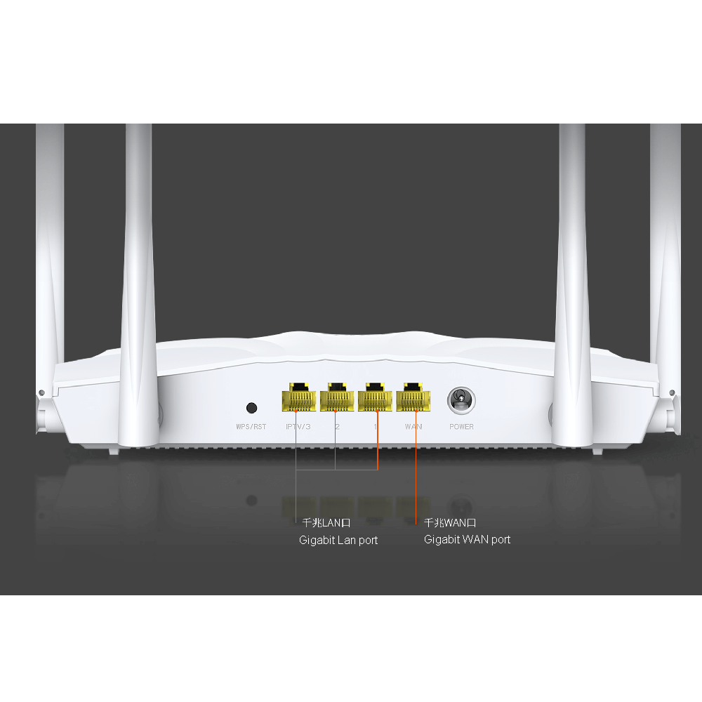 AC2100 draadloze wifi-router met 2,4 g/ 5g hoge versterking antenne wifi repeater dubbele band draadloze AC router Easy Control