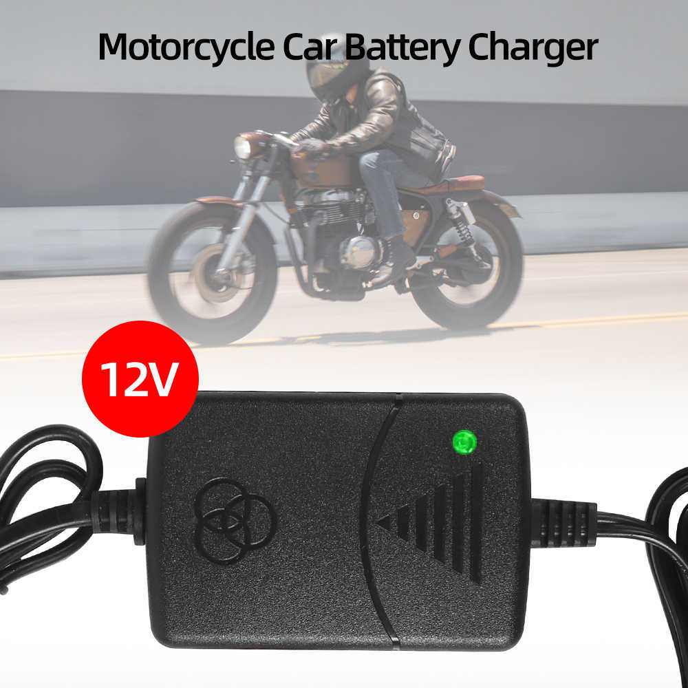 12V 1.3A Motorcycle Charger Smart Car Power Charging Adapter For Rechargeable AGM Gel Lead Acid Battery 5AH 7AH 9AH 12AH