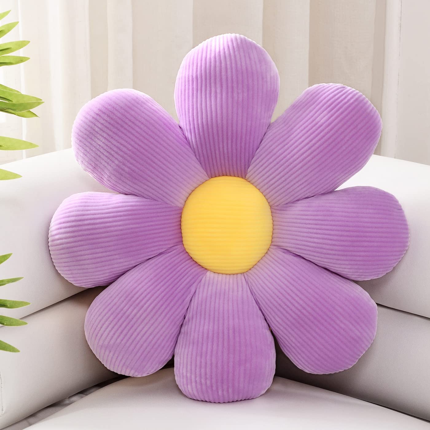 Coussin en forme de fleur Coussin bout à bout Fleur Oreiller de sol Coussin Oreiller Petite marguerite Coussin de siège Doux Baie vitrée Dossier Canapé Fleur en peluche