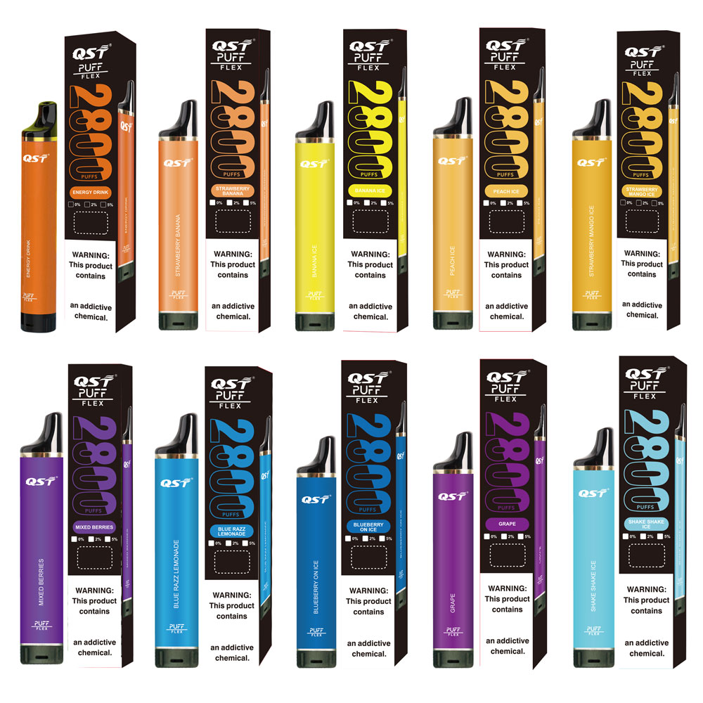 puff flex 2800 puffs 25 flavors popular vape diposable original manufacturer