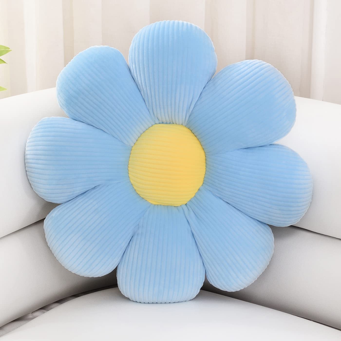 Coussin en forme de fleur coussin d'assise bout à bout fleur oreiller de sol marguerite fleur jouet plante poupée en peluche pour enfants filles cadeaux stretch canapé coussin oreillers de sol maison