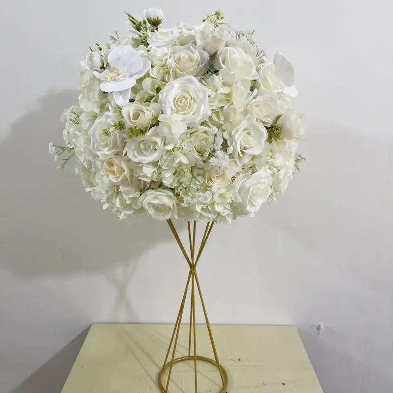Décoration Table de mariage Centres de centres de fleurs Vendeur 40 cm Big Flower Balls pour décoration d'événements IMAKE715