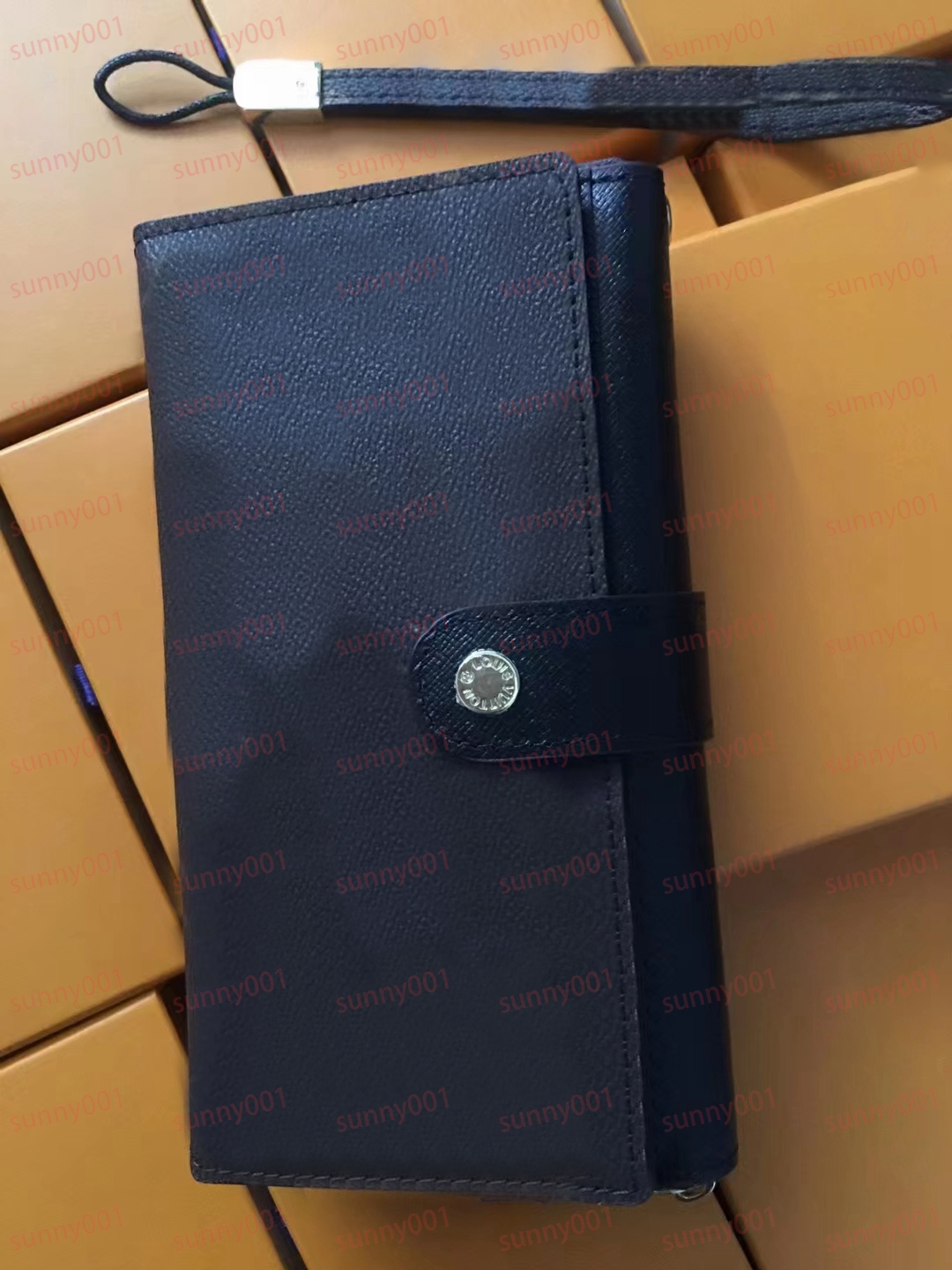 Portafoglio lungo di moda Pochette multifunzionale di grande capacità Porta carte di design Porta chiavi con ciondolo Portafoto di lusso Portafogli i