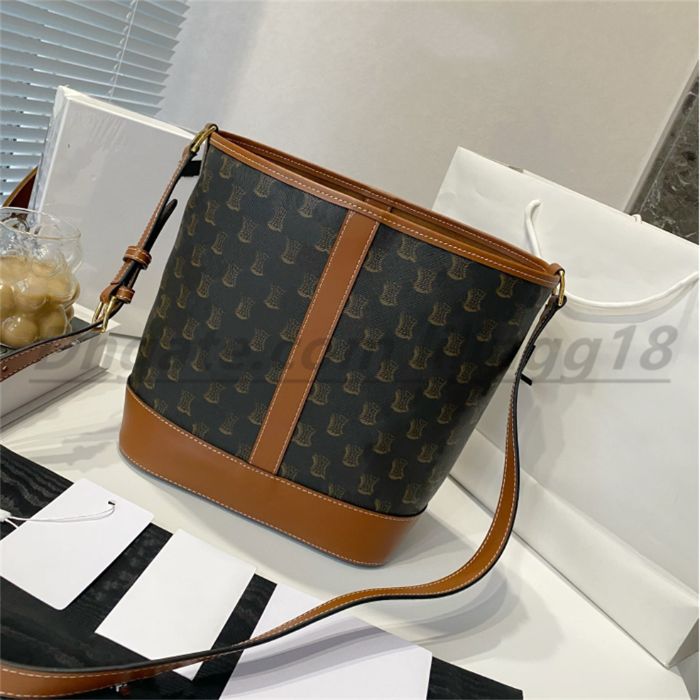 high quality Designer bags Real Leather Bag Women's Men's Logo Bucket bag Luxury Handbag Designer Fashion Channel Plain Pattern Fashion Shoulder Bags purse