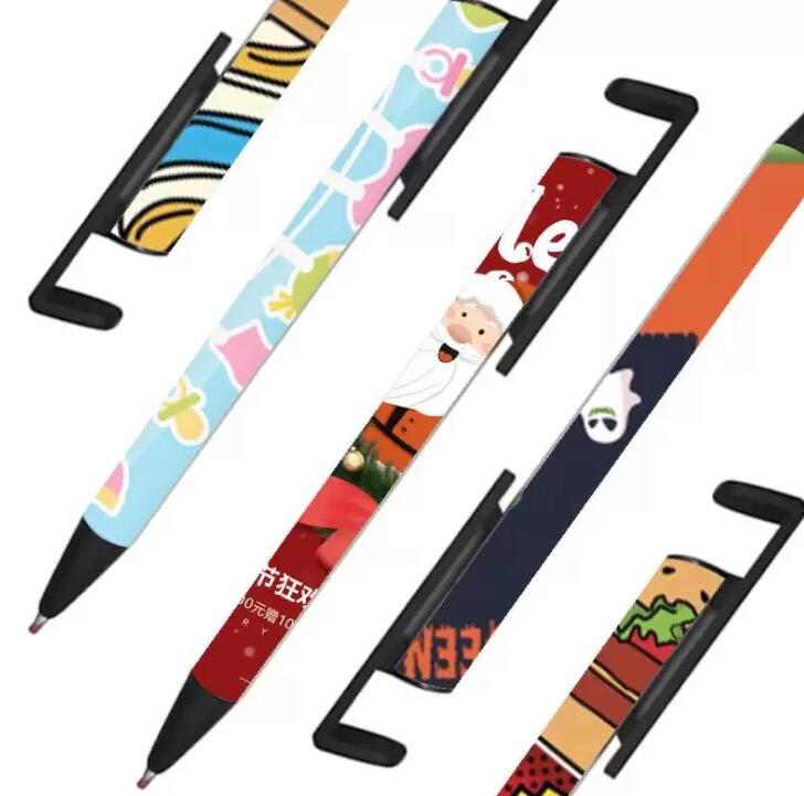 Writing Pen Ballpoint Pen for Sublimation Blank Ballpen Shrink Warp Phone Stand Pens School Office