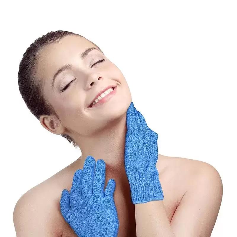 Brosses de bain, gant exfoliant pour la douche, gants de gommage, résistance, éponge de Massage corporel, lavage de la peau, mousse de SPA hydratante