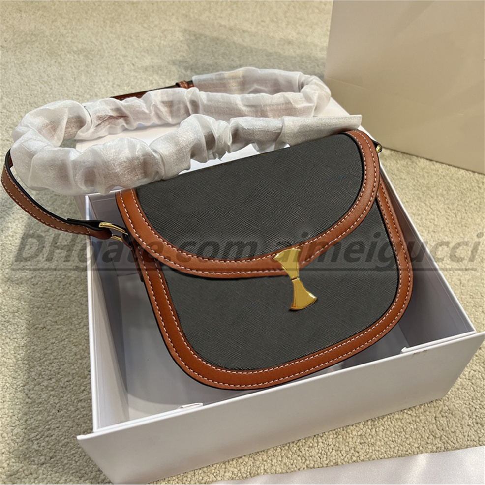 Bolsa de couro real de alta qualidade feminina bolsa crossbody masculina bolsa de luxo designer moda canal padrão liso trava de metal bolso plano carteira bolsa de ombro