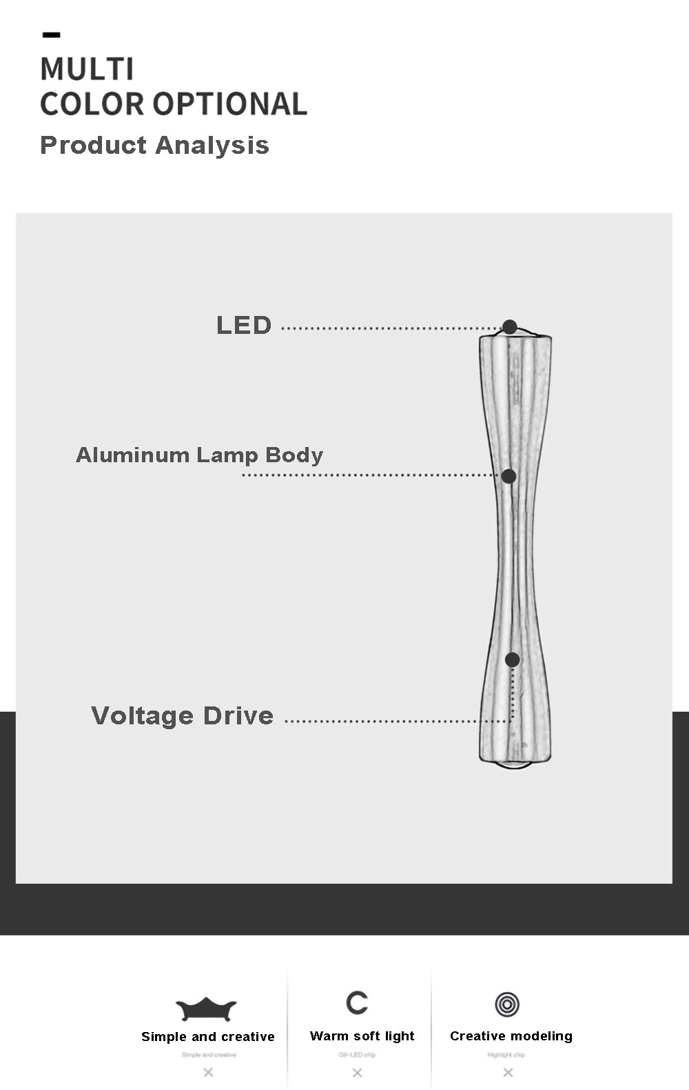 Lâmpada de parede criativa Topoch Decoração interior de chifre longo para cima e para baixo Luz de argola LED 24/35cm 2x5W 100-240V Larra de parede externa iluminação IP65 à prova d'água