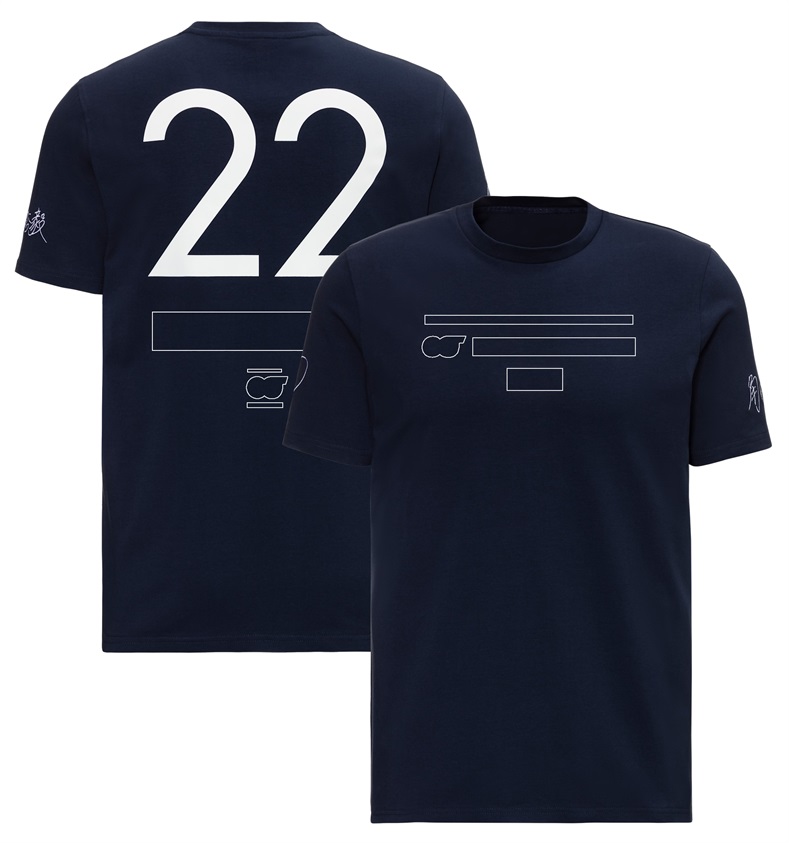 NJNK Męskie Polos F1 T-shirt Summer Nowy krótki rękawet T-shirt na świeżym powietrzu Szybki suszący garnitur wyścigowy dla mężczyzn i konfigurowalny