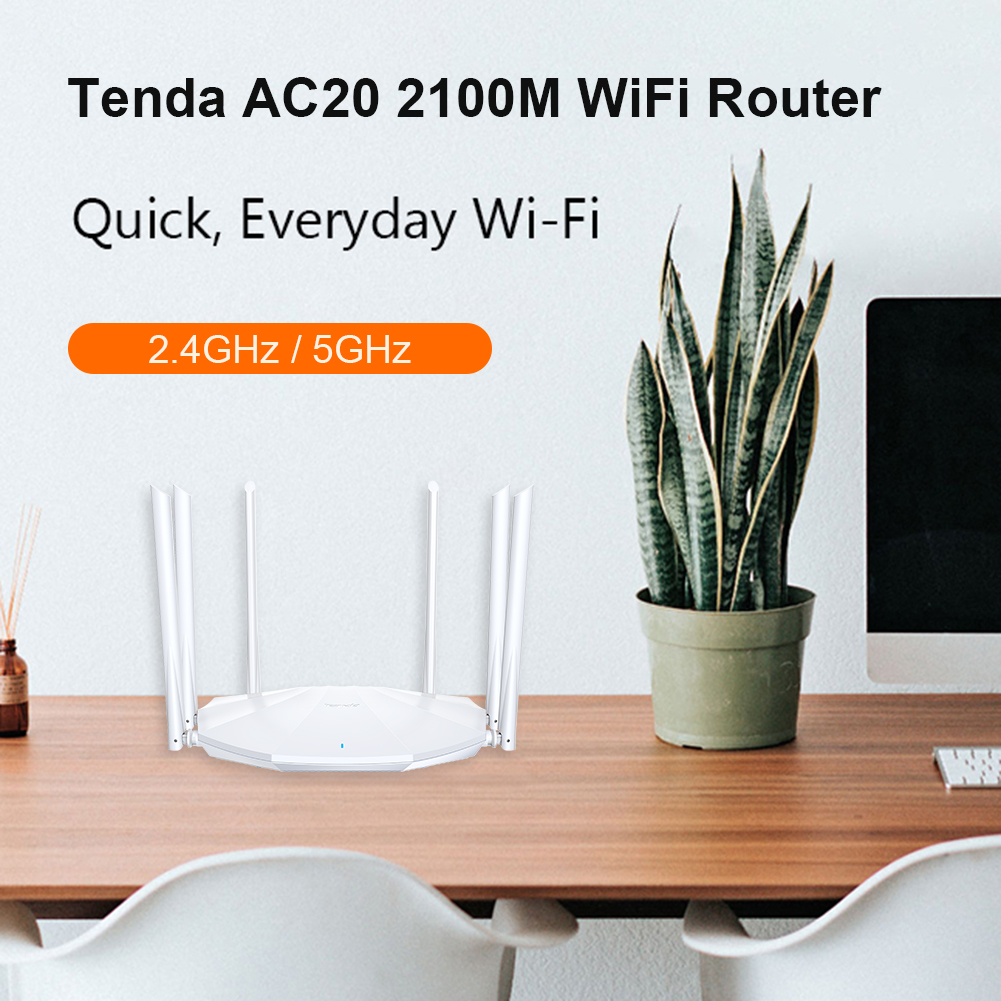 AC2100 draadloze wifi-router met 2,4 g/ 5g hoge versterking antenne wifi repeater dubbele band draadloze AC router Easy Control