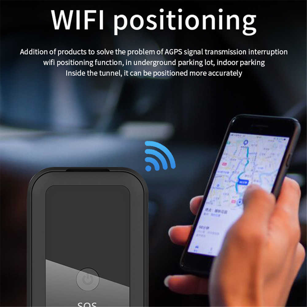 Ny GF22 Mini Positioner Car Tracking Anti-Poster Device App Realtidsspårning GPS WiFi Locator Recording Anti-Lost Voice Control