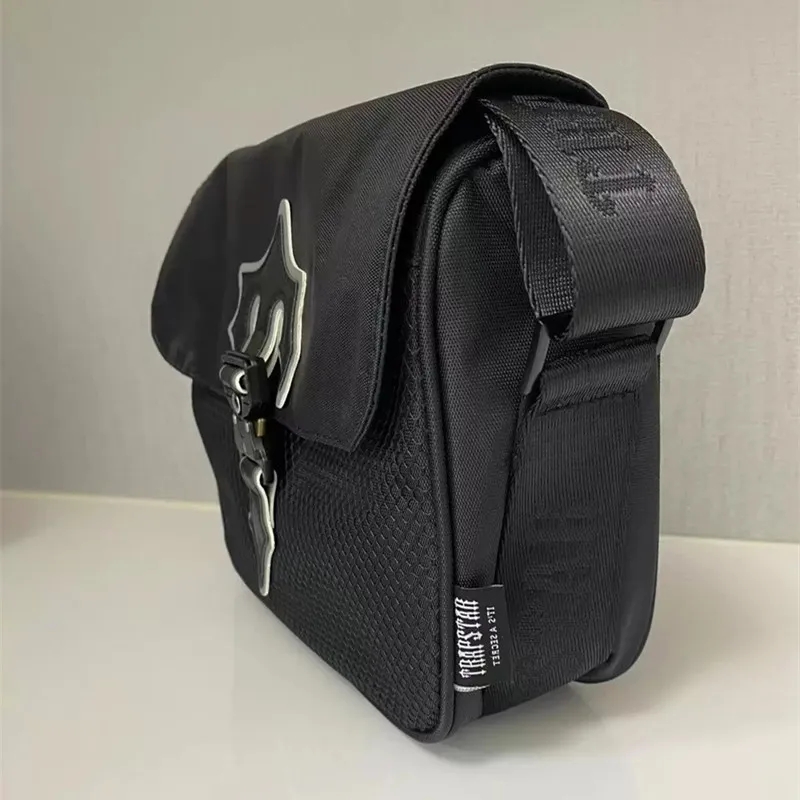 Trapstar IRONGATE T Messenger Crossbody Bag Luxury Designer Men Fashion Black Shoulder Bag Outdoor Work Waterproof Bags
