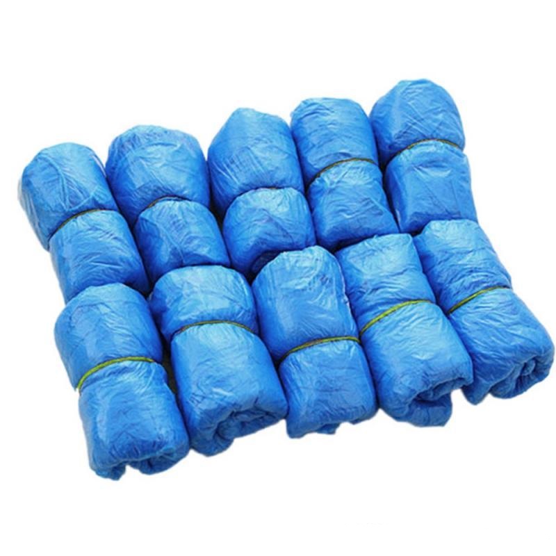 Disposable Shoe Covers Disposable Plastic Thick Outdoor Rainy Day Carpet Cleaning Blue Waterproof Shoe Covers