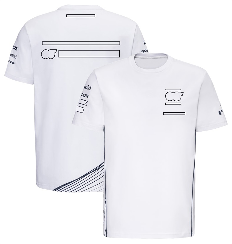 Njnk Polos pour hommes T-shirt de l'équipe F1 Été Nouveau T-shirt à manches courtes en plein air Combinaison de course grande taille à séchage rapide pour hommes et personnalisable