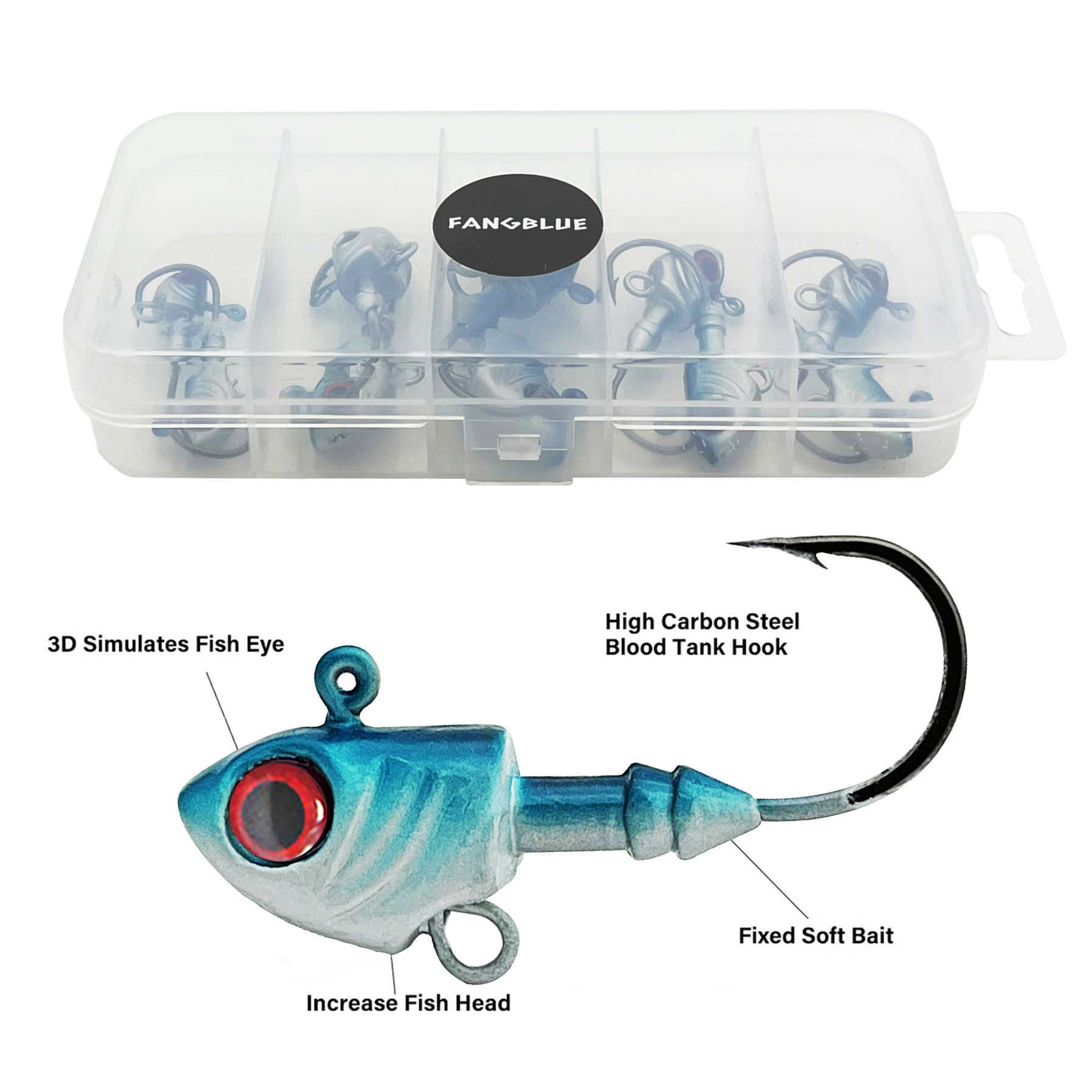 Balıkçılık Kancaları /Kutu 5G/7G/10G/14G/20G Jig Balık Kafa Balıkçılık Kancaları Yumuşak Solucan Balık Kususu Ofset Hook Bas sazan balıkçılık mücadelesi 2022 P230317