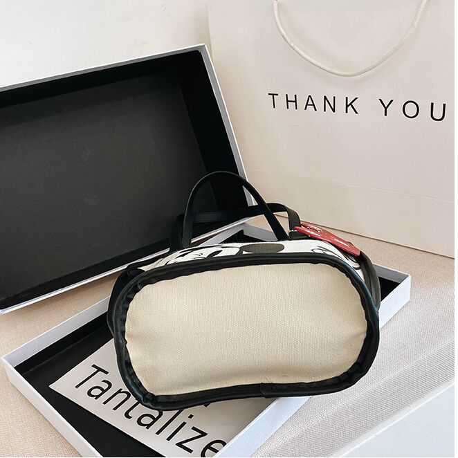 Cartoon children handbag 2023 mini canvas baby crossbody shoulder bags coin wallet good selling