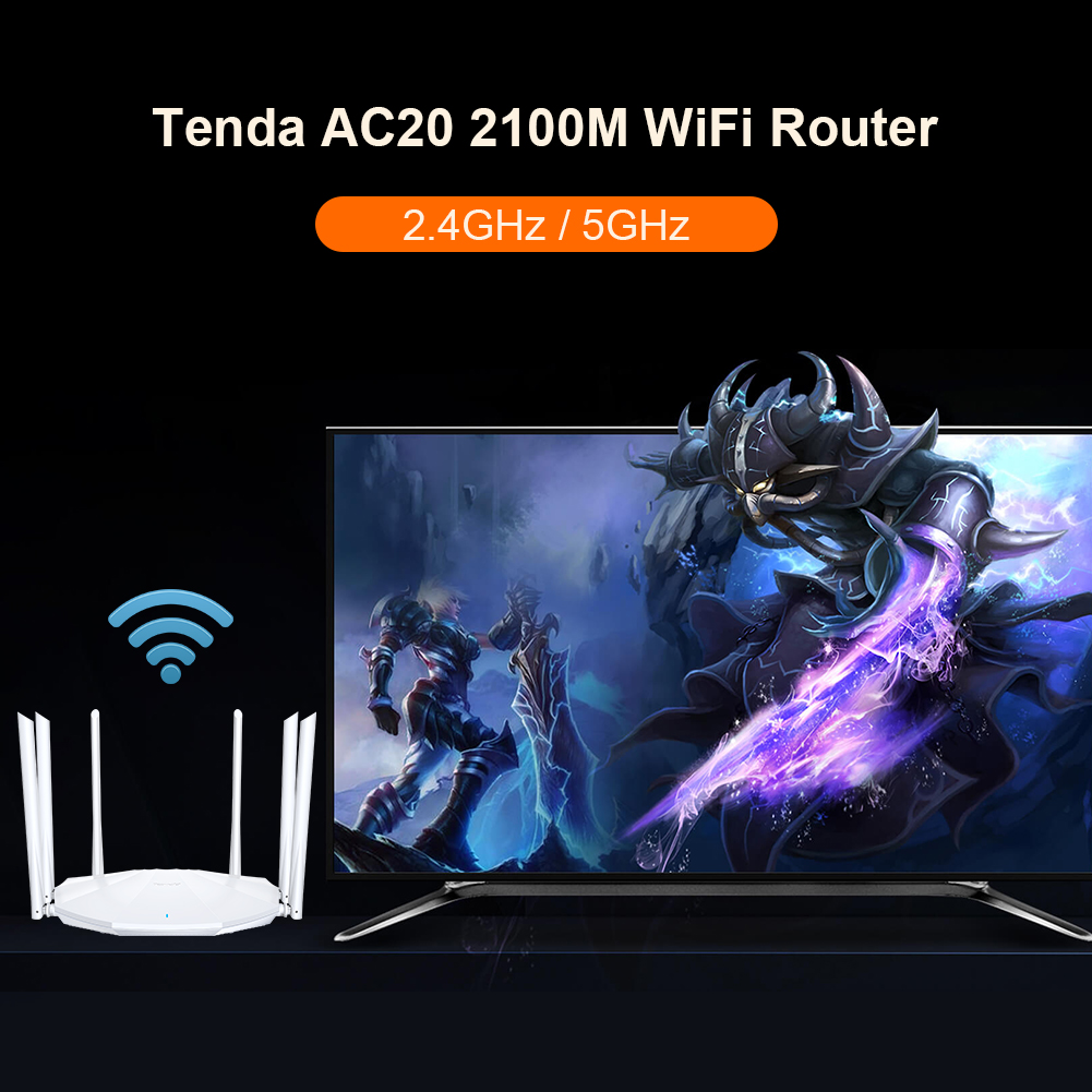 AC2100 Bezprzewodowy router WiFi z 2,4 g/ 5 g anteny wzmocnienia WIFI Repeater podwójny router bezprzewodowy AC.