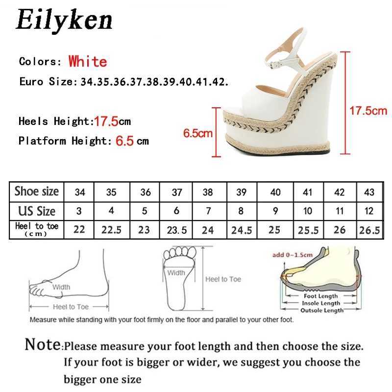 Top Fashion Open Toe Ankle Buckle Strap Plateau Wedges Weiße Sandalen für Damen Sommer Damenschuhe Größe 35–42 230306