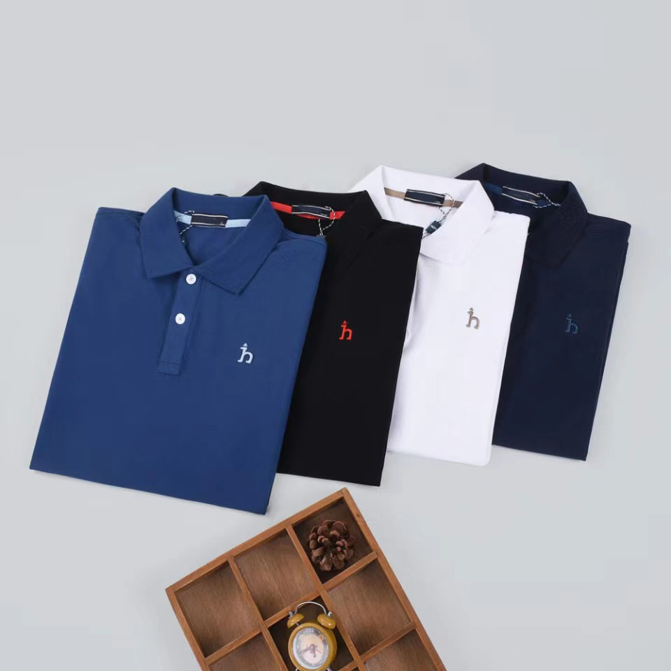 Kıdemli Tasarımcı Erkek Tişört ve Polos Yumuşak Pamuk Kısa Kollu Boyun T-Shirt Nakış Baskı Kırışıklık Kanıtı T-Shirt Moda Sıradan Erkekler M-3XL#988