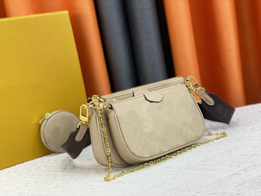 2023 Designer Luxury Shoulder Bag Oblique Span Portable three-piece Set m44823