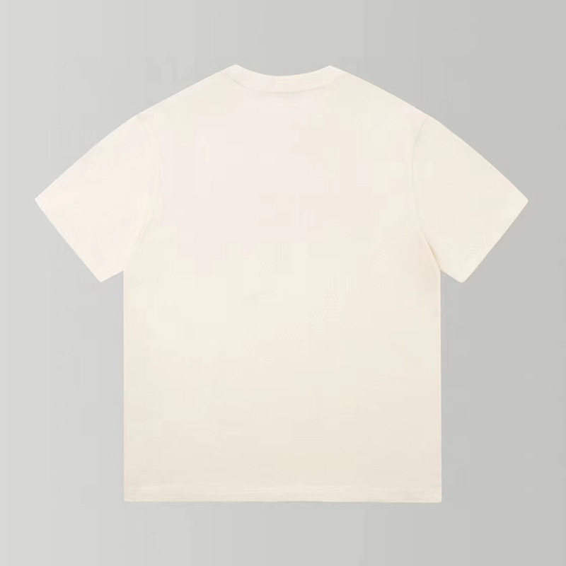 Designer de camiseta de 23sss Designer de manga curta camisa de designer de designer luxuosa algodão letterprint moda casual casual vestido s-5xl