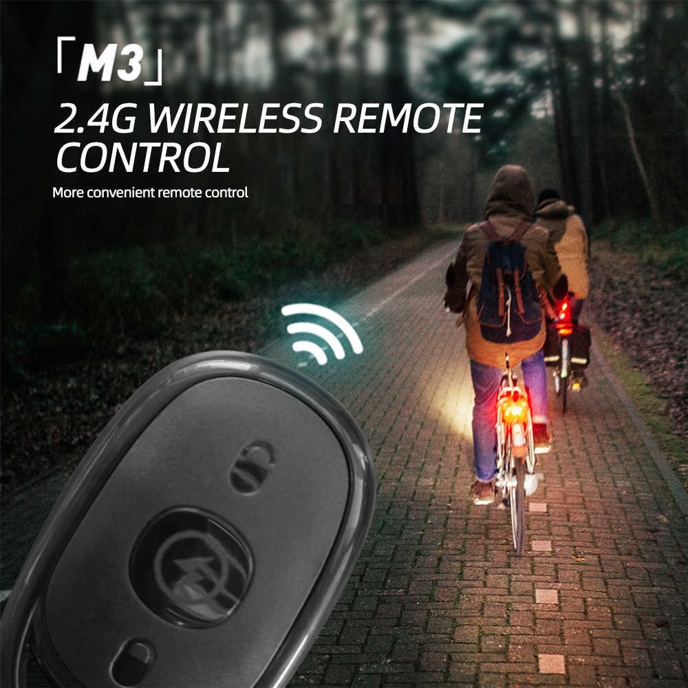 Nuovo flash LED impermeabile con telecomando wireless moto, auto, biciclette, scooter e luci di avviso di collisione