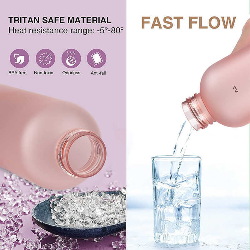 water bottle Large Capacity Water Bottle With Time Marker 1L Leakproof Drinking Cup for Outdoor Sports Portable Water Jug BPA Free Drinkware P230324