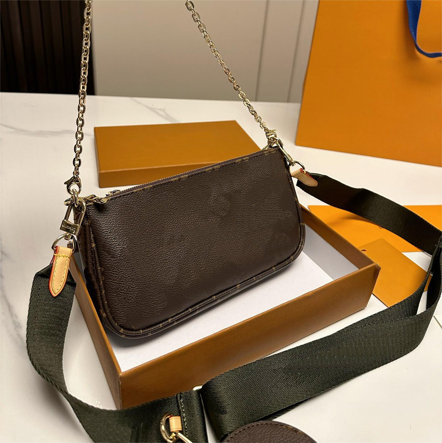 Bags Handbag Date code Women Purse clutch shoulder wallet Fashion messenger cross body set Purse Crossbody bag