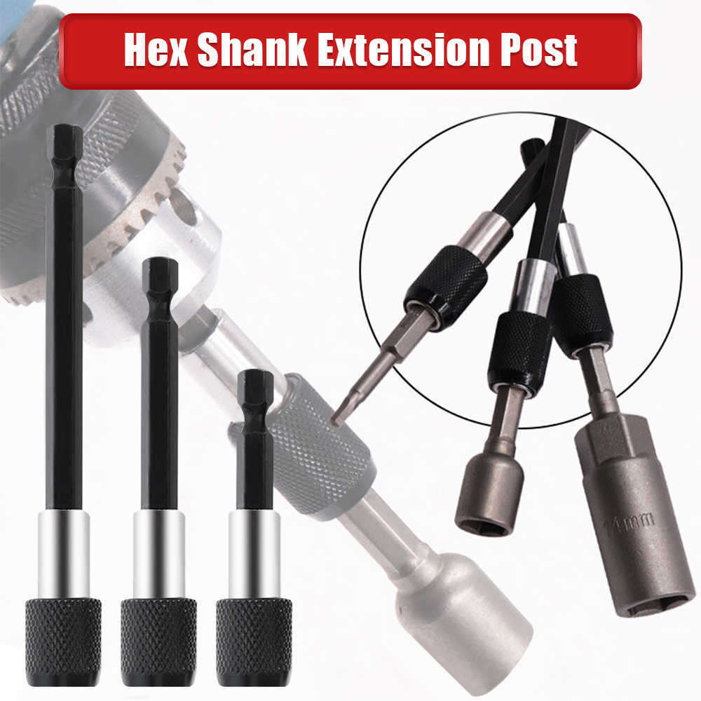 OAUEE 1/4 inç Hex Shank Hızlı Serbest Bırakma Elektrikli Matkap Manyetik Tornavida Bit Ayarlanabilir Uzatma Tutucu Çubuk Güç El aletleri