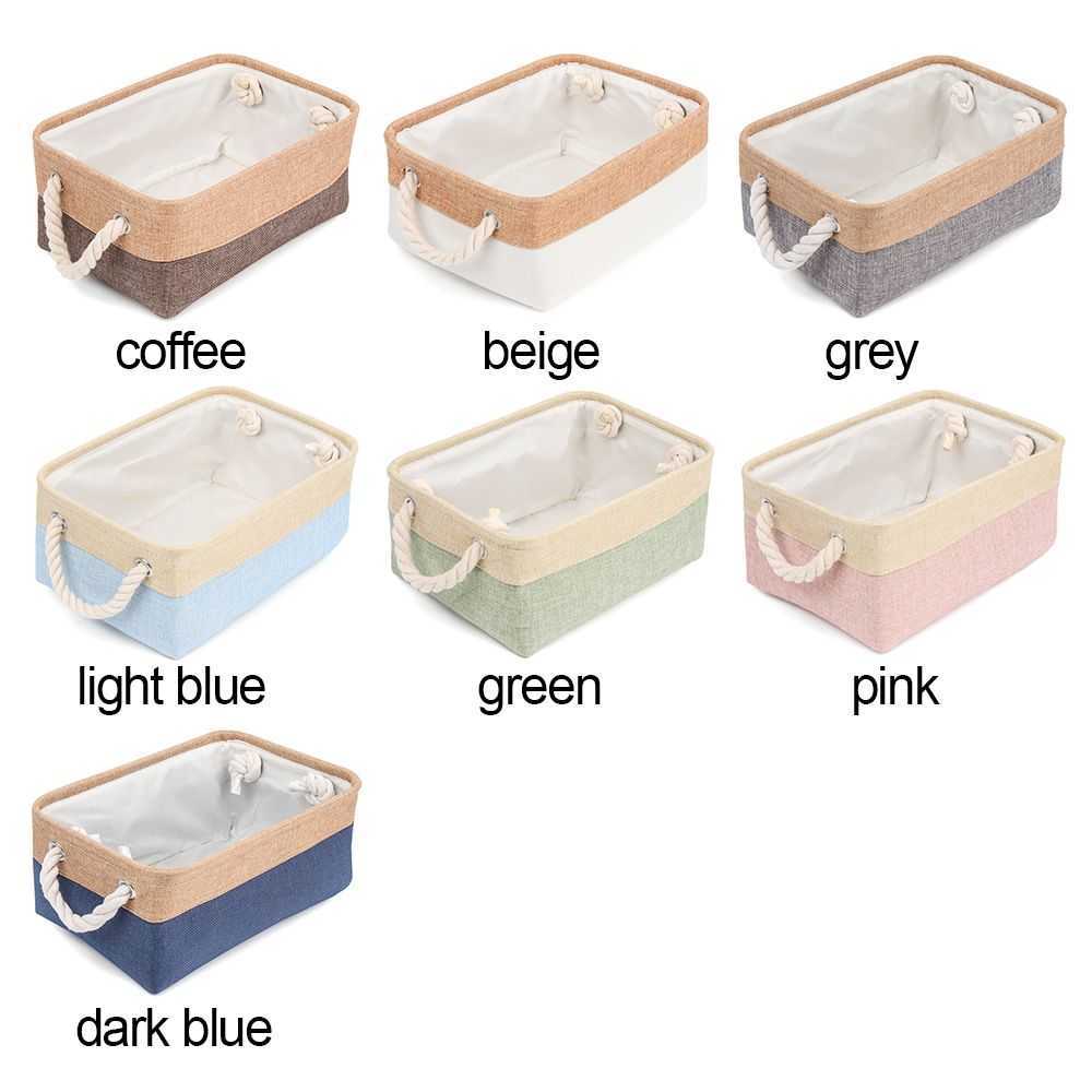 Storage Boxes Bins Home Supplies Sundries Sorting Basket Folding Linen Organizer Box Underwear Socks Baby Toys Storage Basket P230324