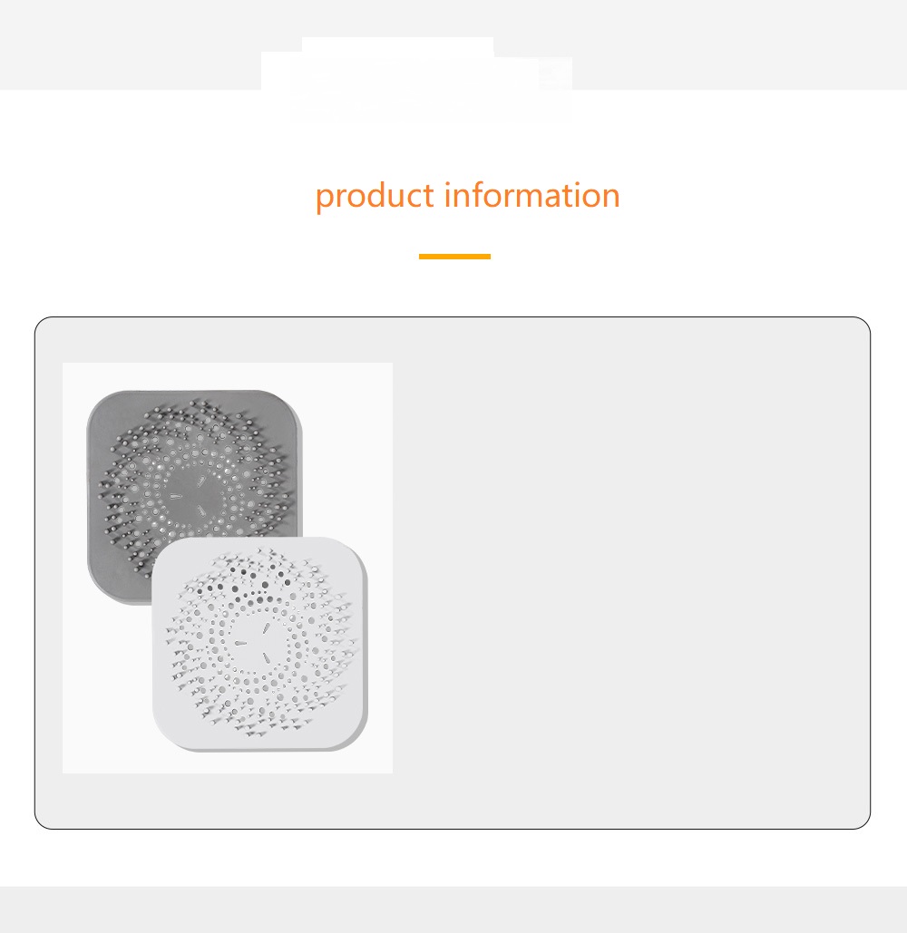 Küchenspüle, verstopfungshemmende Silikon-Bodenablaufabdeckung, Badezimmer-Abfluss-Haarfilter, Kanalisationsfilternetz von DHL