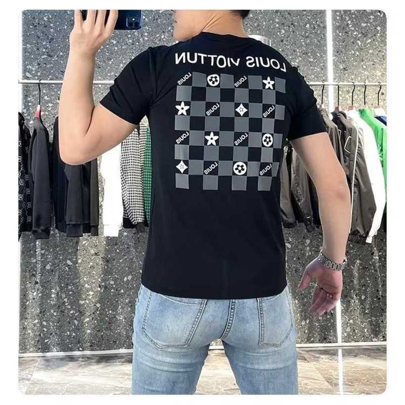 Men's T-Shirts designer Literary and artistic simple fashion T-shirt trend 5/4 sleeve youth printing standard ins men's summer round neck label 09CN