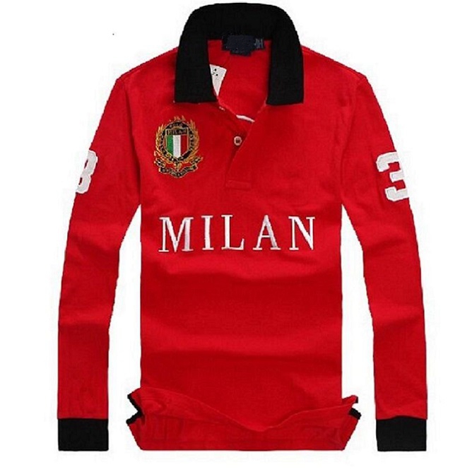 City Edition 100% Cotton Men 's Polos 디자이너 Long Sleeve 셔츠 티셔츠 자수 패션 브랜드 Roman Milan New York Berlin S-5XL