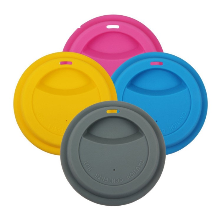 Tampas de xícara de silicone 9cm Anti -pó Provo de derramamento de alimentos de silicone xícara de caneca de caneca xícaras de chá de leite tampas de vedação de vedação Dh25