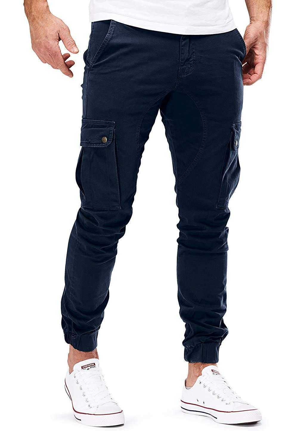 Men's Pants 2022 hommes Streetwear Cargo pantalon mode pantalons de survêtement Joggers pantalon décontracté homme couleur unie coton pantalon hommes marque pantalon de survêtement W0325