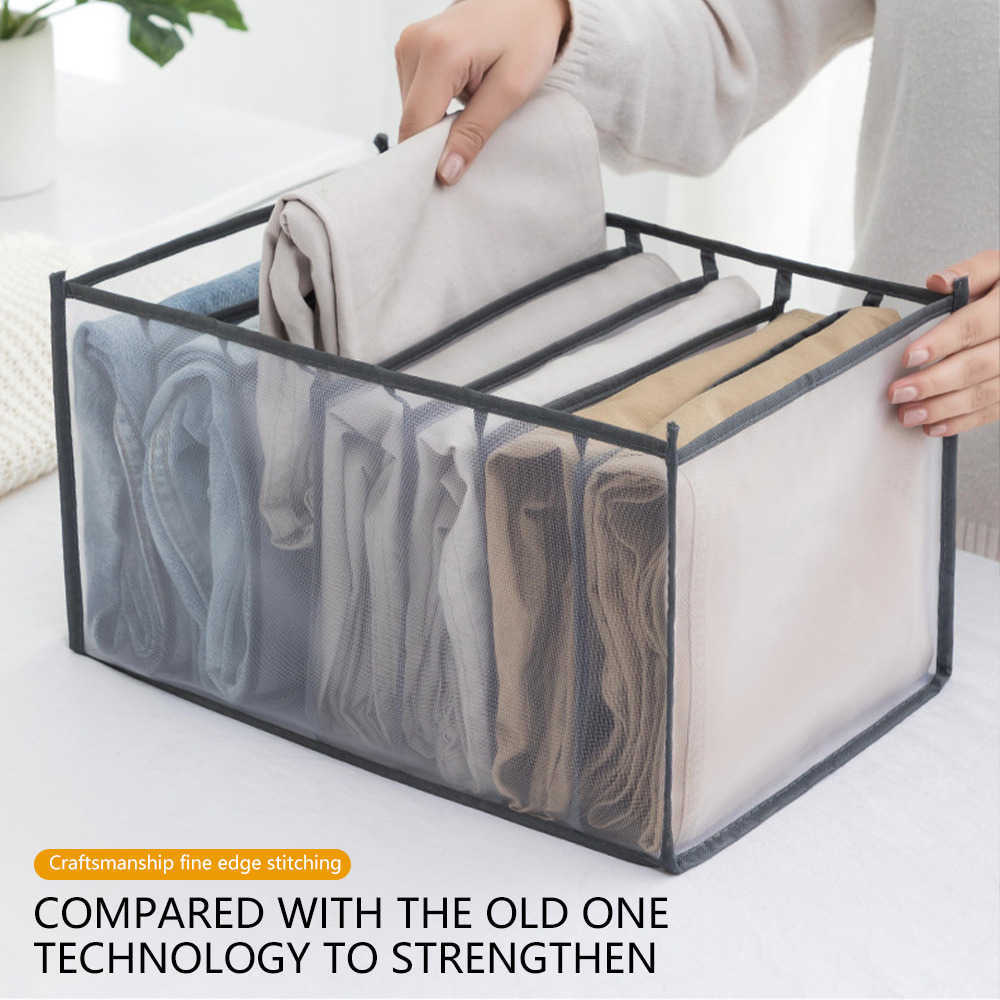 Storage Boxes Bins Closet Organizer For Underwear Socks Home Cabinet Divider Storage Box Storage Organizer for clothes Foldable P230324