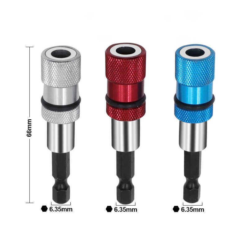 Tournevis magnétique à tige hexagonale, profondeur de vis, porte-embout, pilote de 1/4 pouces avec perceuse, Extension de barre s, 1 pièces