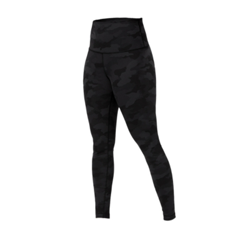 Sport da donna Leggings da yoga Fitness Running Street Pantaloni da yoga da donna Sport Leggings mimetici a vita alta Assorbimento del sudore Pantaloni Leggings