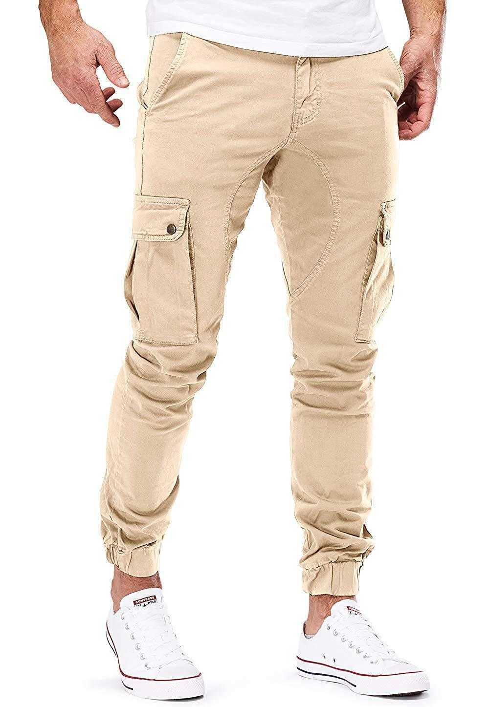 Men's Pants 2022 hommes Streetwear Cargo pantalon mode pantalons de survêtement Joggers pantalon décontracté homme couleur unie coton pantalon hommes marque pantalon de survêtement W0325