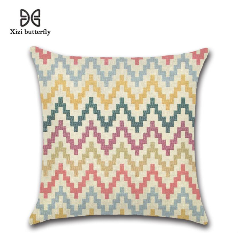 베개 케이스 Missoni 홈 지그재그 던지기 침실 소파 침대 패션 베개 케이스 Casepillow 드롭 배달 정원 섬유 침구 용품 Dhc8N