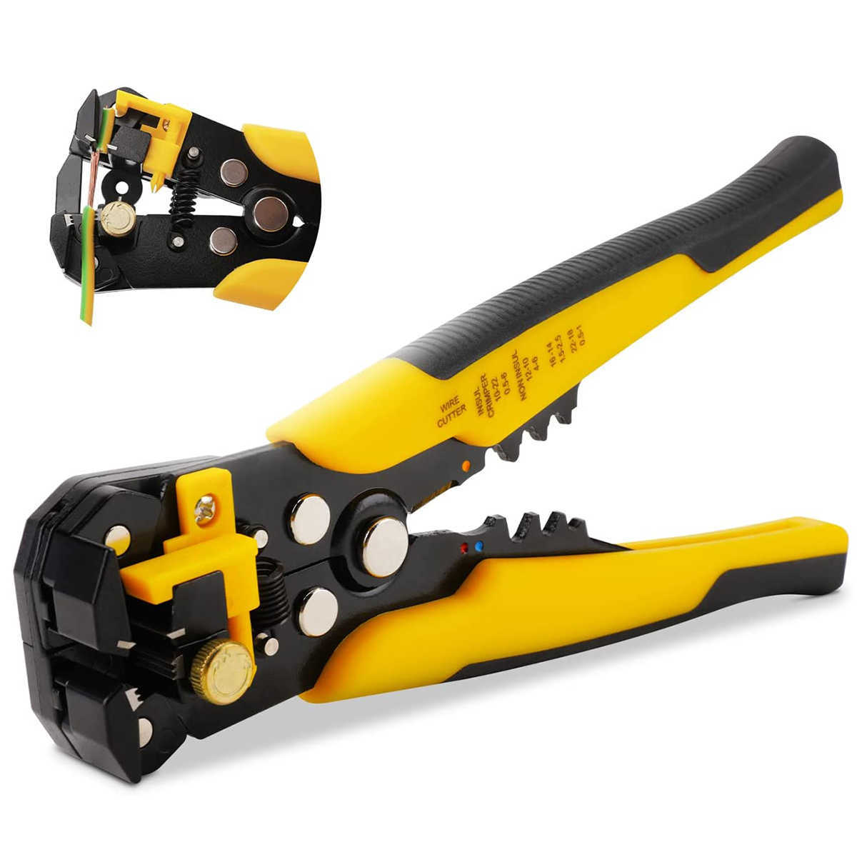 Multifunktionell trådstrippare Crimper Cable Cutter Stripping Tools Crimping Tång Terminal 0.2-6.0mm2 Verktyg