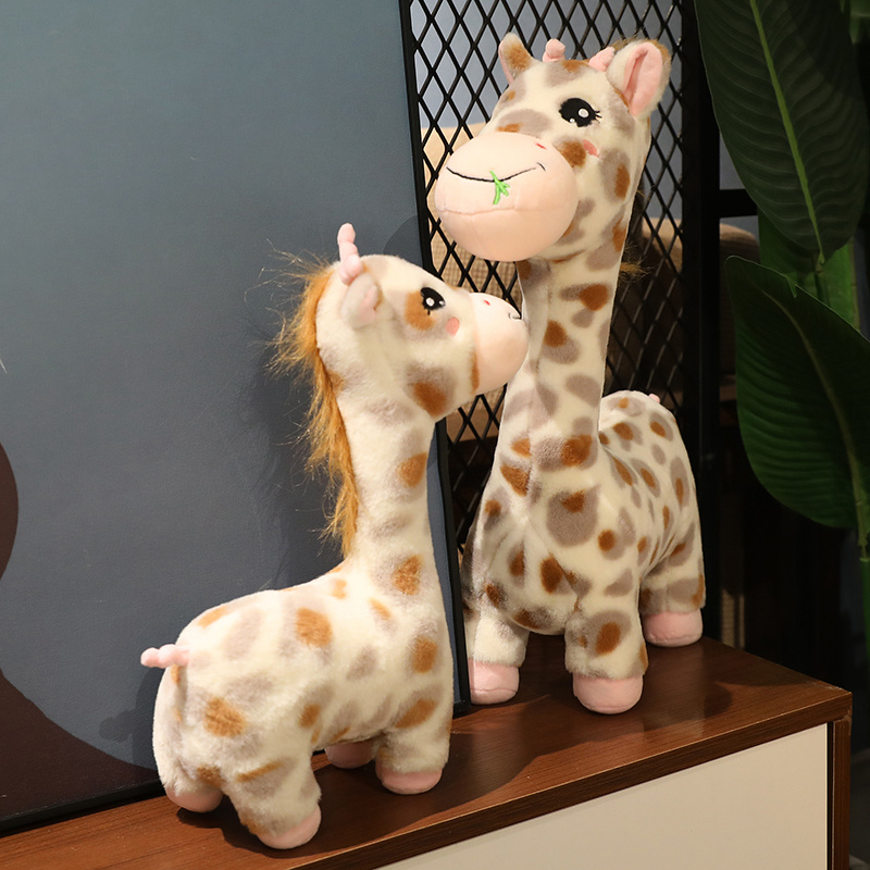 35-65 cm Cartoon Giraffe Plüsch Spielzeug Nette Deer Peluche Spielzeug Gefüllte Weiche Tier Kissen Kinder Baby Beschwichtigen Begleiten puppen Geschenk