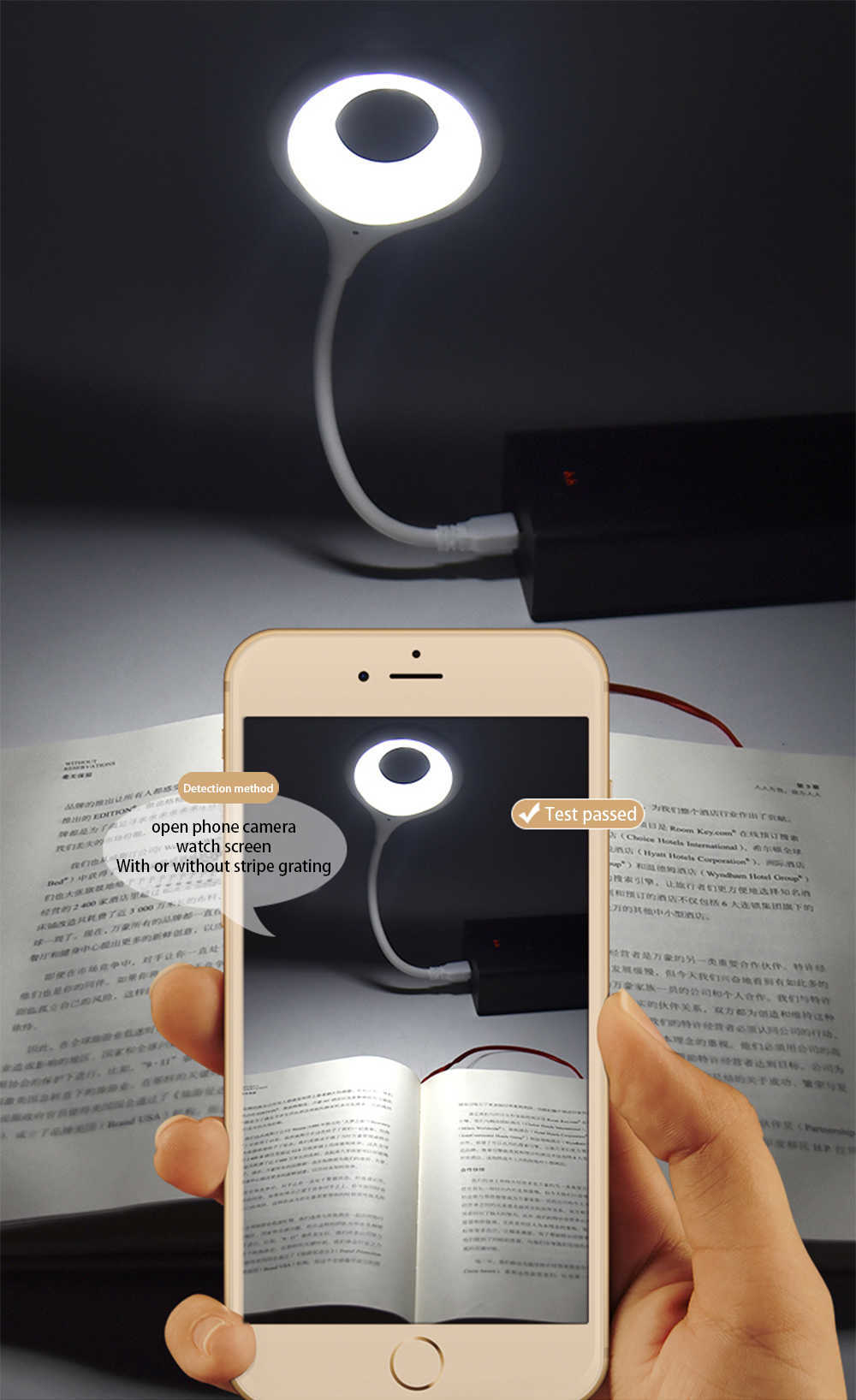 Nattlampor röstkontroll bordslampa nattljus ögon skydd dimbar led ljus USB skrivbordslampa student sovsal sovrum läsning p230325